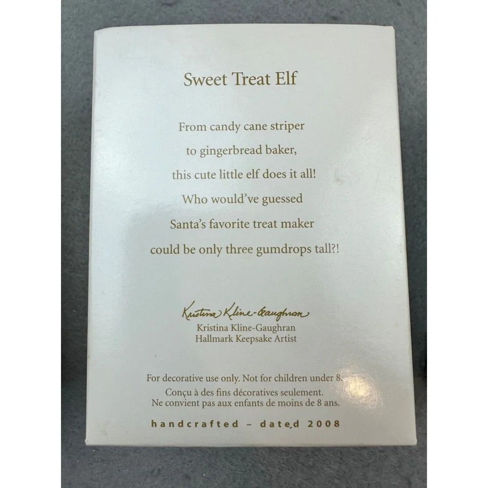 NEW! 2001-2008 Hallmark Keepsake Elf Ornaments Lot‎ of 4